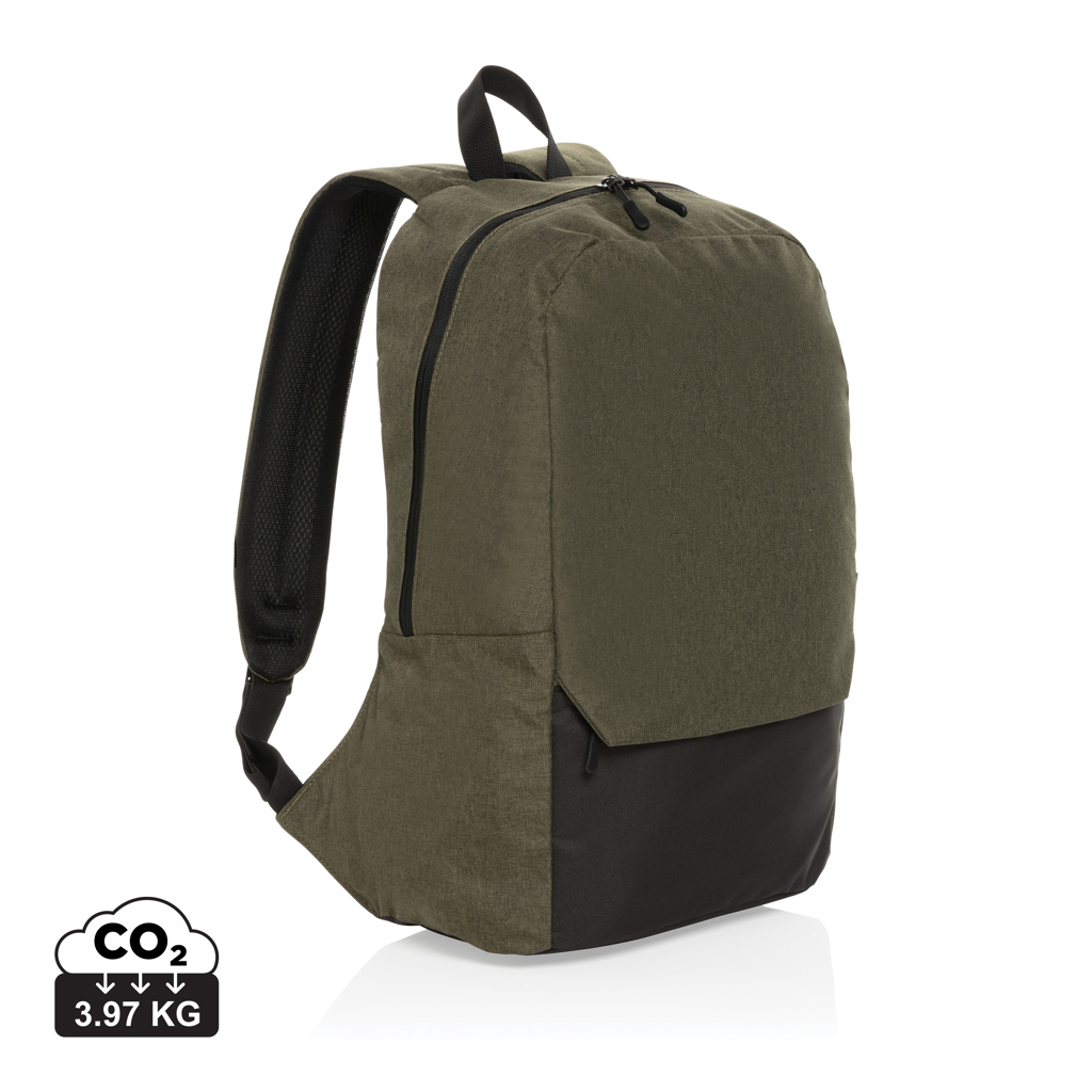 Sac à dos ordinateur 15.6'' rPET publicitaire Kazu Vert 